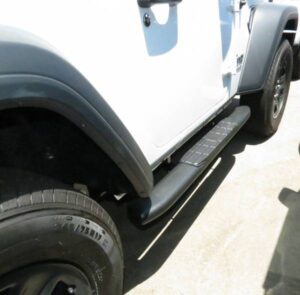 Steelcraft 4X Series Sidebars Textured Black for Jeep Wrangler JL 2Dr 2018-2023 - 40-22400 