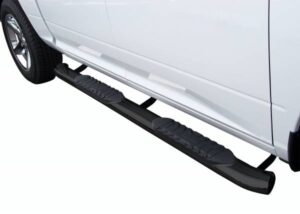 Steelcraft 5" Oval Premium Sidebars Black for 99-16 Ford Super Duty Crew Cab - 412469BP 