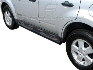 Steelcraft Black 3" Round Sidebars - 01-07 Ford Escape - 211300 