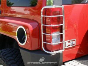 Steelcraft Black Taillight Guards for 06-10 Hummer H3 - 30280 