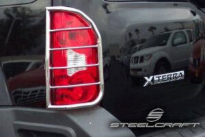 Steelcraft Black Taillight Guards for Nissan Xterra 2005-2014 - 34120 