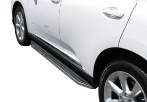 Steelcraft Black with Stainless Steel Trim STX100 Running Boards for 2010-2015 Lexus Rx350 - 133150 