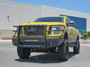 Steelcraft Elevation Front Bumper Fine Texture Black for 2016-2023 Nissan Titan XD Includes PRO-4X - 60-14080C 