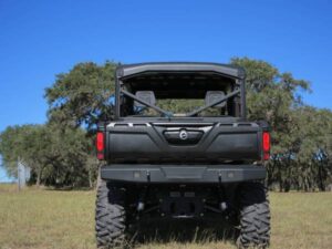 Steelcraft Fine Textured Black UTV Rear Bumper Replacement for Can Am Defender 2016-2023 - 65-1000 