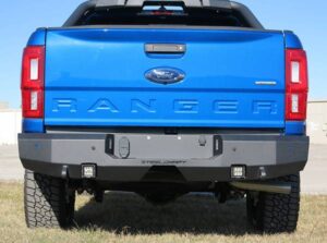 Steelcraft Fortis Rear Bumper Fine Texture Black for 2019-23 Ford Ranger - 76-21340 
