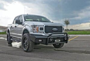 Steelcraft HD Bull Nose Front Bumper Semi-Gloss Black for 2018-2020 Ford F-150 - 55-11420 