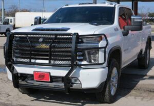 Steelcraft HD Grille Guard Semi-gloss Black 2020-23 Chevy Silverado 2500/3500HD All Models LTZ Z71 Diesels - 50-0447C 
