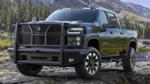 Steelcraft HD Replacement Front Bumper Semi-gloss Black 2020-2023 Chevy Silverado 2500/3500HD LTZ Z71 Diesels - HD10447RC 