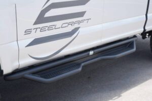 Steelcraft HD Textured Black Sidebar for 04-23 Nissan Titan Crew Cab - 80-40700T 