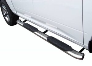 Steelcraft Premium 5" Oval Sidebars Stainless Steel 19-23 Dodge Ram 1500 Quad Cab - 423809P 