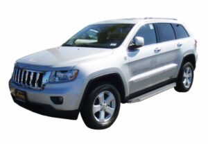 Steelcraft STX100 Running Boards Black with Stainless Steel Trim 11-21 Jeep Grand Cherokee - 123200 