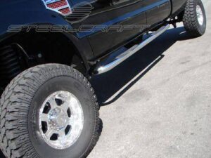 Steelcraft Stainless Steel 3" Round Sidebars 04-08 Ford F150 Crew Cab - 212447 