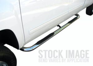 Steelcraft Stainless Steel 3" Round Sidebars 2000-2004 Dodge Dakota Quad Cab - 220107 