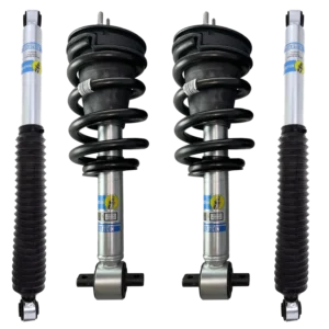 Bilstein 5100 0-1.8" Front Lift Assembled Coilovers with OE Replacement coils and Rear Shocks for 2007-2013 Chevy/GMC Silverado/Sierra 1500