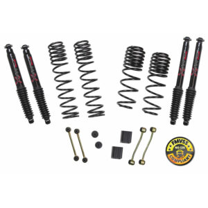 Skyjacker 2-2.5" Coil Springs Lift Kit Black MAX Shocks for 18-19 Jeep Wrangler - JL25BPBLT