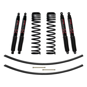 Skyjacker 3" Coils and Leaf Springs. Lift Kit Black MAX Shocks for 86-92 Comanche MJ - JC305BPBLT