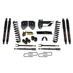 Skyjacker 4" Coils Lift Kit Black MAX Shocks for 17-19 Ford F-350 Super Duty - F174524K3-B