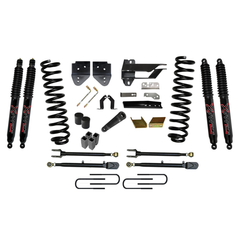 Skyjacker 6" Springs Lift Kit Black MAX Shocks for 17-19 Ford F-250 Super Duty - F176024K-B