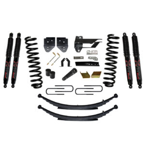 Skyjacker 6" Suspension Lift Kit uses Coils and Leaf Springs. Lift Kit Black MAX Shocks for 17-19 Ford F-250/ F-350 Super Duty Gas - F17601KS-B