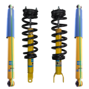 Bilstein 4600 Front Coilovers with OE Replacement Coils and Bilstein 4600 Rear Shocks for 2011-2018 Ram 1500 4WD