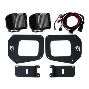 RIGID 16-20 Toyota Tacoma Fog Light Mount Kit Includes 2 SAE D-Series Lights D-Series Pro - 465673