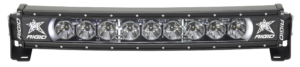 RIGID 20 Inch LED Light Bar Single Row Curved White Backlight Radiance Plus - 32000