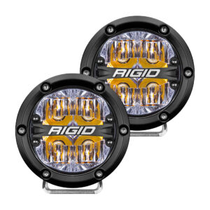 RIGID 360-Series 4 Inch Led Off-Road Drive Beam Amber Backlight Pair - 36118