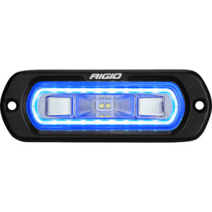 RIGID SR-L Series Marine Spreader Pod 2 Wire Flush Mount Black With Blue Halo - 52201