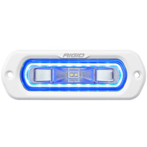 RIGID SR-L Series Marine Spreader Pod 2 Wire Flush Mount White With Blue Halo - 51201