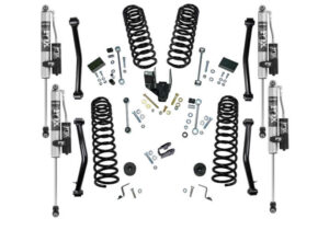 SuperLift 4 Dual Rate Coil Lift Kit with Fox 2.0 Reservoir Shocks for 2018-2023 Jeep Wrangler JLU 4WD 4Door_K186FX