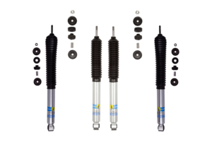 Bilstein 5100 0-2.5 Front and 0-1 Rear Lift Shocks for 2019-2023 Ram 2500 4WD