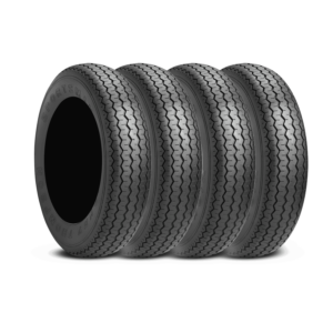 Mickey Thompson Sportsman Front 15.0 Inch 26X7.50-15LT Black Sidewall Racing Bias Tires - 250873