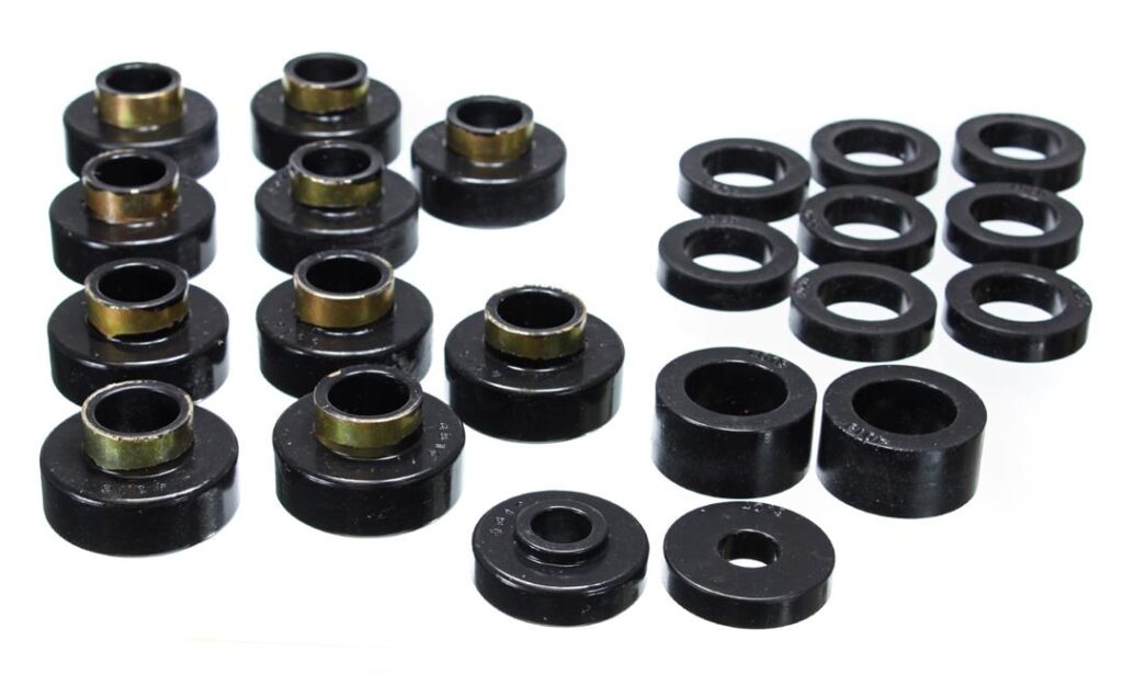 Energy Suspension Body Mount Bushings Black for 1980-1986 Jeep CJ7 2.4102G