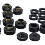 Energy Suspension Body Mount Bushings Black for 1980-1986 Jeep CJ7 2.4102G