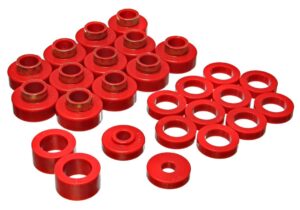 Energy Suspension Body Mount Bushings Red for 1981-1985 Jeep Scrambler 2.4104R