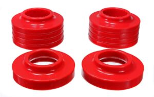 Energy Suspension Front Coil Spring Isolator Red for 1984-1990 Jeep Wagoneer 2.6102R