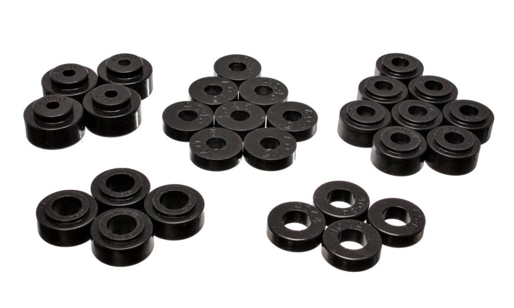 Energy Suspension Body Mount Bushings Black for 1968-1972 Chevrolet Chevelle 3.4114G