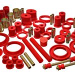 Energy Suspension Suspension Bushing Kit Red for 1985-1993 Ford Mustang 4.18113R