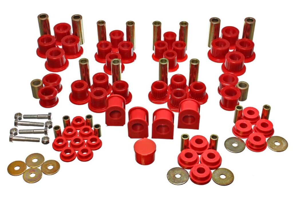 Energy Suspension Suspension Bushing Kit Red for 1999-2004 Ford F-250 Super Duty 4WD 4.18124R