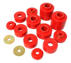 Energy Suspension Body Mount Bushings Red for 1980-1996 Ford F-150 4.4107R
