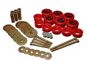 Energy Suspension Body Mount Bushings Red for 2004-2004 Ford F-150 Heritage 4.4113R