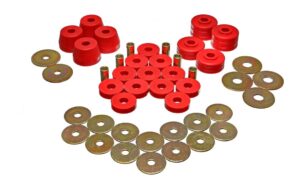 Energy Suspension Body Mount Bushings Red for 1974-1993 Dodge Ramcharger 5.4102R
