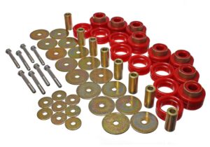 Energy Suspension Body Mount Bushings Red for 1995-2002 Dodge Ram 3500 5.4112R