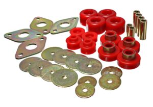 Energy Suspension Front Body Mount Bushings Red for 2005-2015 Toyota Tacoma 8.4109R