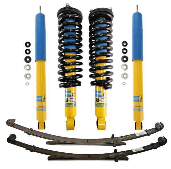 Bilstein 4600 Assembled Coilovers with OE Replacement Springs and Rear Shocks, Leaf Springs for