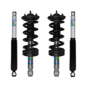 Bilstein 5100 0-2 Front Lift Assembled Coilovers and 0-2 Rear Lift Shocks for 2016-2022 Nissan Titan XD 5.0L