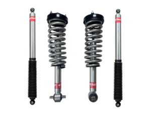 Eibach Stage 1 Assembled 2.7 Front Lift Coilovers and 0-1.5 Rear Lift Shocks for 2015-2020 Ford F-150 Super Crew 4WD