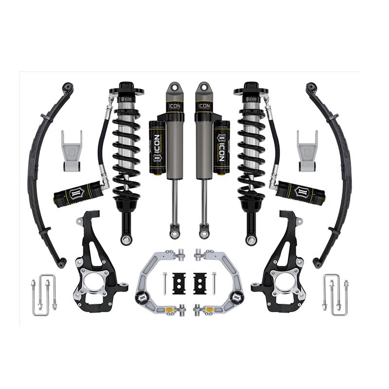 ICON Stage 3 3.54.5" Lift Kit with Billet UCAs and Leaf Springs for