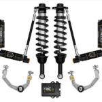 ICON Stage 5 2.75-3.5 Front Coilovers and Rear Lift Shocks with Billet UCAs for 2021-2023 Ford F-150 4WD_K93135