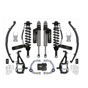 ICON Stage 5 3.5-4.5 Lift Kit with Billet UCAs and Leaf Springs for 2021-2023 Ford F-150 4WD